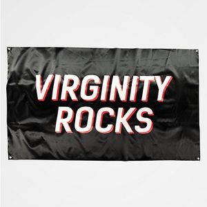 Danny Duncan Virginity Rocks Flag Black White Red